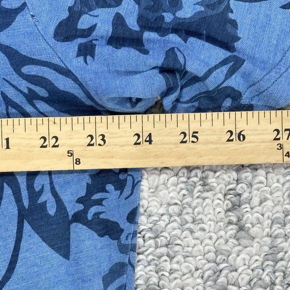 johnnie-O Hangin Out Polo Shirt Mens Size XL Blue Cotton Short Sleeve Hawaiian - Picture 9 of 14